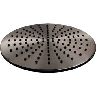 👉 Handdouche gunmetal Regendoucheset Opbouw Brauer Carving 30 cm Thermostatisch met Staaf Geborsteld 8720359392831