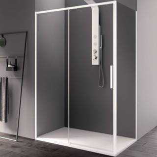 👉 Douchecabine wit aluminium glas Lacus Torcello Helder (alle maten) 8719304150312