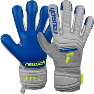 👉 Grijs junior gras Reusch Attrakt Grip Evolution Finger Support