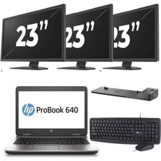 👉 Docking HP ProBook 640 G2 - Intel Core i5-6200U 8GB DDR4 500GB HDD HDMI A-Grade + x3 23