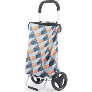 👉 Boodschappentrolley Multi Color Rixx boodschappen trolley geometric heldere kleuren 38 L 5420059819418