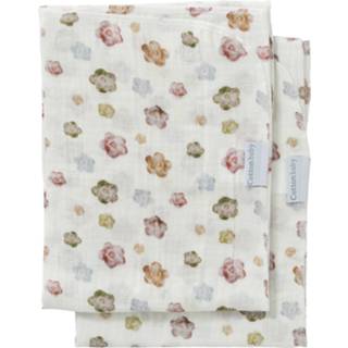 👉 Multidoek soft multicolor Cottonbaby S Moody Flowers 2 Stuks 9508159212448