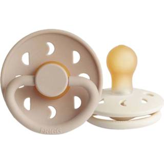👉 Speen cream FRIGG Moon Fopspeen / Croissant 0-6 Mnd 2 Stuks 5715239614458