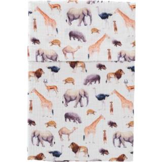 👉 Wieglaken soft multicolor Cottonbaby Safari 75 x 90 cm 9501982546186