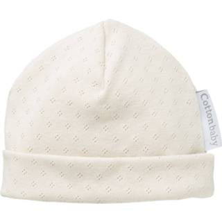 👉 Muts ecru katoen Cottonbaby Ajour Mutsje 0-3 Mnd 9501565659937