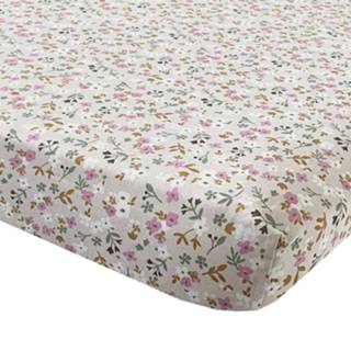 👉 Hoeslaken fleur naturel Bink Bedding 90 x 200 cm 8711987118863