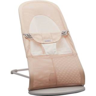 👉 Wipstoel wit veerframe Mesh Parelmoerroze baby's BabyBjörn Balance Soft / 7317680051424