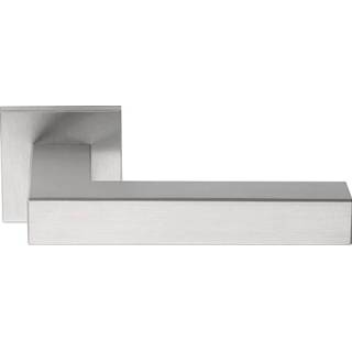 👉 Deurkruk RVS Formani SQUARE LSQIII-G geveerd op rozet - mat 8718009141069