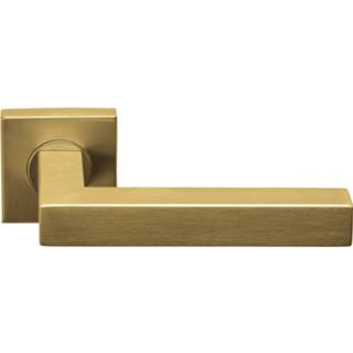 👉 Deurkruk RVS BASICS BSQI-G geveerd op vierkant rozet - mat 8718009404829