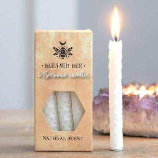 👉 Bijenwas wit Spell Kaarsen (Wit - 6 kaarsen) 5056131105119