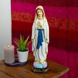 👉 Polyresin Beeld van Heilige Maria Lourdes - Handgeschilderd (30 cm) 7141262460843