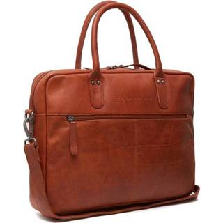 👉 Laptoptas leer ritssluiting unisex north cognac Chesterfield 15,6 inch 8719241085531