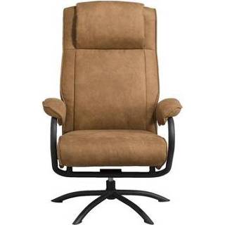 Relaxfauteuil lederlook bruin Vic - camel 98x69,5x81,5 cm Leen Bakker 5713941231208