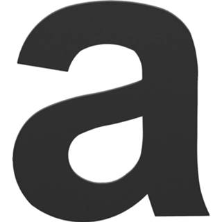 👉 Zwart RVS Huisletter a BASICS LBHN100-a - mat 8718009362969