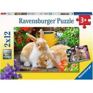 👉 Kinderpuzzel stuks kinderen Ravensburger 2 x 12 stukjes Knuffeltijd 4005556051441