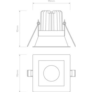 👉 Inbouw spot wit Astro Minima Square LED inbouwspot, IP65, 5038856058239