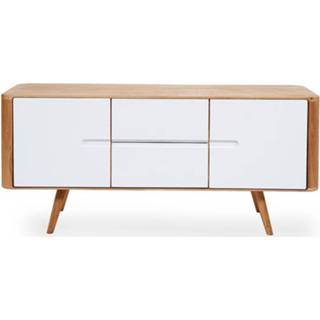 👉 Dressoir houten hout bruin Ena sideboard naturel - 135 cm 8720604643442