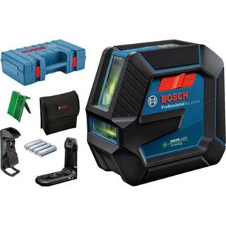 👉 Lijnlaser blauw Bosch GLL 2-15 G met 4x1,5V Batterij en Opbergkoffer 4059952511078