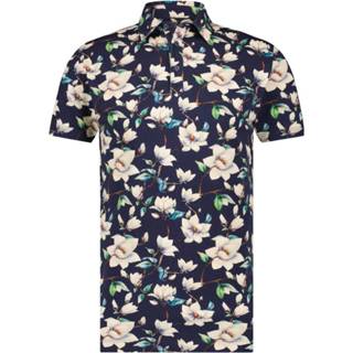 👉 Polo shirt stretch bloem male XL donkerblauw blauw R2 Poloshirt Bloemen 8719282976133 2900063891011