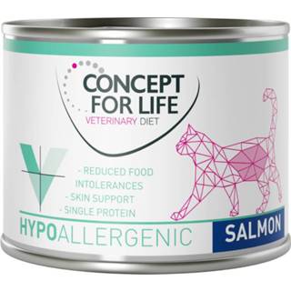 👉 24x185g Veterinary Diet Hypoallergenic Zalm Concept for Life VET Kattenvoer