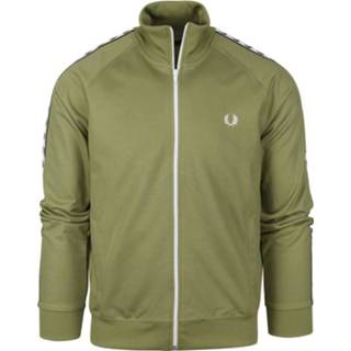 👉 Groen merklogo m male polyester Fred Perry Taped Track Jacket Mid 5034606395241 2900059713020