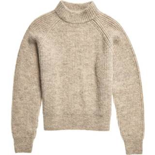 👉 Sweater vrouwen ecru Super Dry Alpaca Blend Crew dames casaul