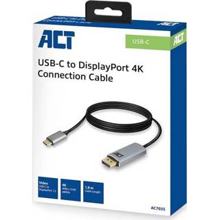 👉 DisplayPort ACT AC7035 USB-C kabeladapter 8716065395532