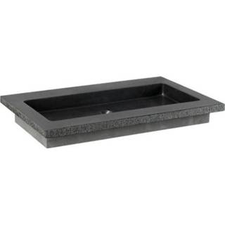👉 Wastafel natuursteen graniet gezoet Forzalaqua Nova 80.5x51.5x9.5cm Rechthoek 1 kraangat & gefrijnd 8010976