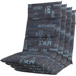 👉 Tuinkussen grijs Combi actie 4x hoge rug Felipa grey 5902023652523