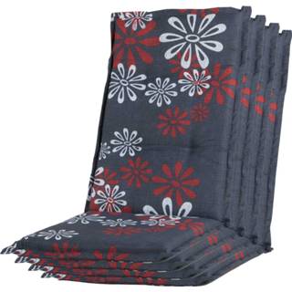 👉 Tuinkussen grijs Combi actie 4x hoge rug Zaragoza grey 5902023652646