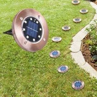 👉 Solar lamp Koper-look solarlampen Set van 8