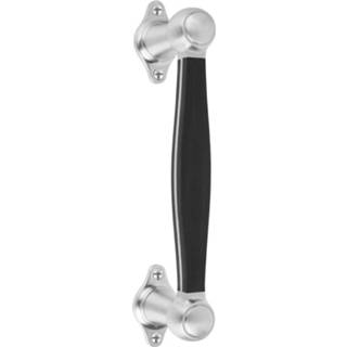 👉 Zwart houten RVS Formani Greep Lazaro Rosa-Violan BOSCO LZ185 tbv deur - mat RVS/zwart 8718009314425