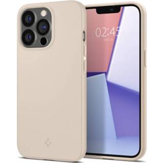 👉 Beige Spigen iPhone 13 Pro Thin Fit hoesje Sand (beige) 8809756649998