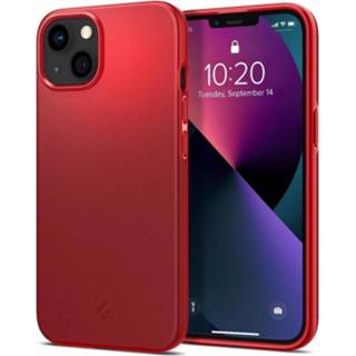 👉 Rood Spigen iPhone 13 mini Thin Fit hoesje (rood) 8809811850543