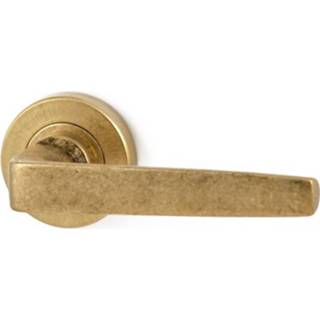 👉 Mariani Gatdeel rechts deurkruk Adriana op rond rozet messing getrommeld