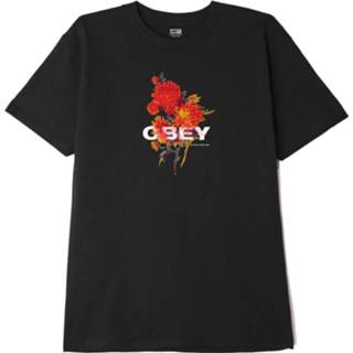 👉 Boeket m mannen zwart Obey Bouquet heren t-shirt