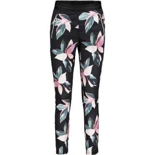 👉 Casual broek XL vrouwen zwart dessin Luhta Hurissalo dames