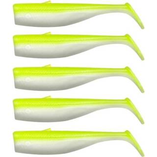 👉 Geel Savage Gear Minnow Tail - Lemon Back 10cm 10g 5 Stuks Shad 5706301724663