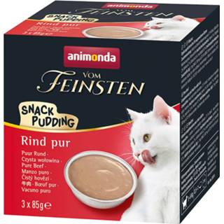 👉 Kattenvoer 21x85g Rund puur Animonda Vom Feinsten Snack Pudding nat 4017721830188