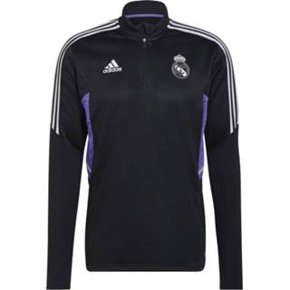 👉 Voetbal sweater m mannen zwart Adidas Real Madrid Training Top 22/23 senior