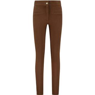 👉 Casual broek l vrouwen bruin Lune Active Moon dames