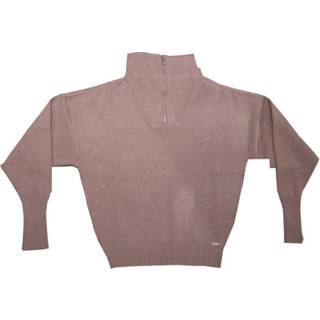 Sweater l vrouwen taupe dessin Lune Active Olly Half-Zip Knit dames casaul