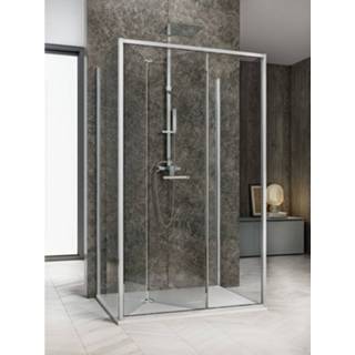 👉 Douchecabine glas chroom Lacus Ponza Evo Helder (alle maten x2 zijwanden) 8719304149897