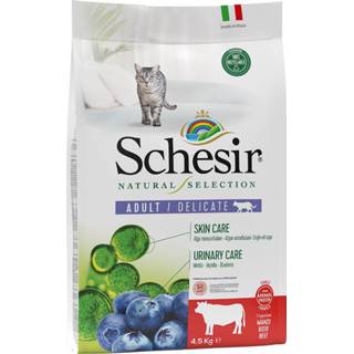 👉 Kattenvoer Schesir Natural Selection Adult met Rund - 4,5 kg 8005852104014 8005852192035