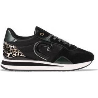 👉 Zwart unisex stock vrouwen Cruyff Parkrunner Lux Zwart/Leopard Dames