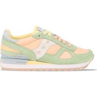 👉 Groen unisex stock vrouwen Saucony Shadow Original Groen/Zalm Dames