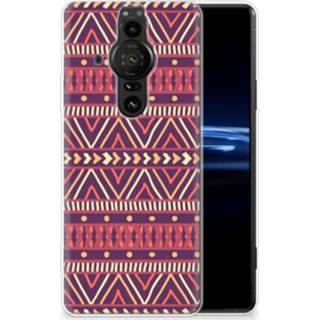 👉 Paars Sony Xperia Pro-I TPU bumper Aztec 8720632150950