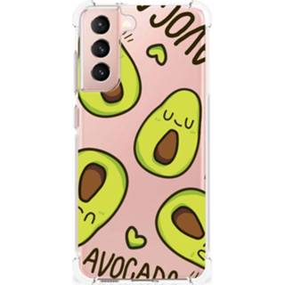 👉 Bumper hoesje Samsung Galaxy S21 FE Stevig Avocado Singing 8720632188403