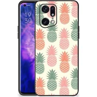 👉 Coverhoes OPPO Find X5 Pro Back Cover Hoesje Ananas 8720632213617