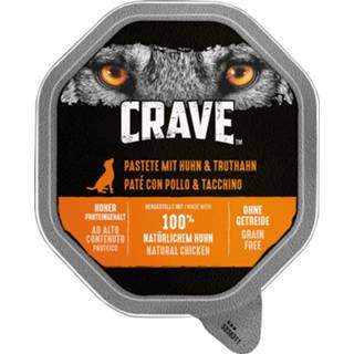 15% korting! Crave droogvoer/paté/snacks - Kip & Kalkoen 150 g